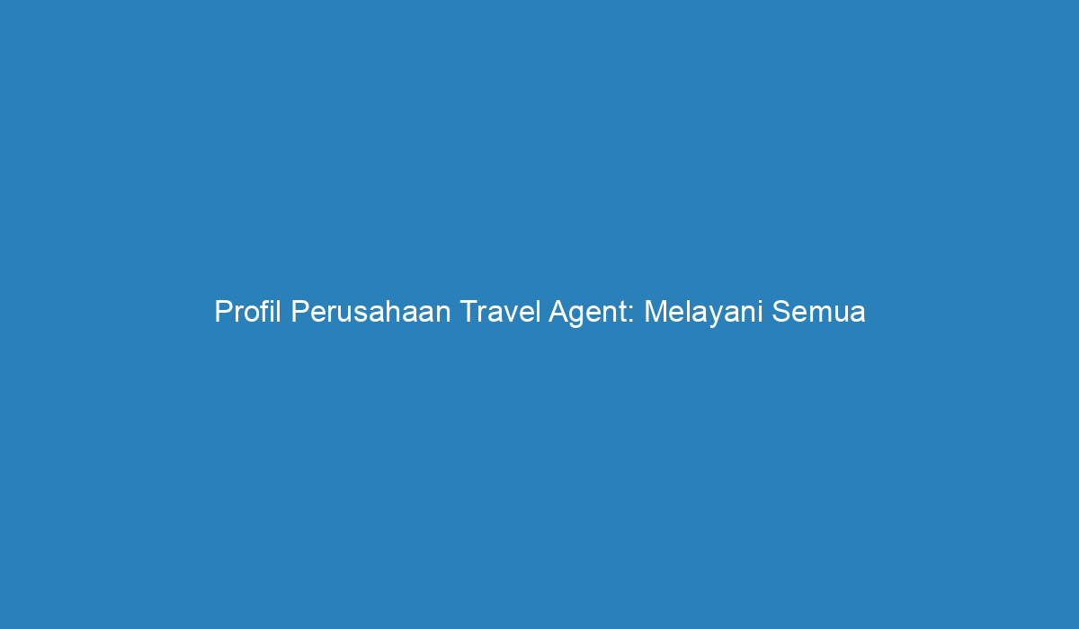 alamat travel agent