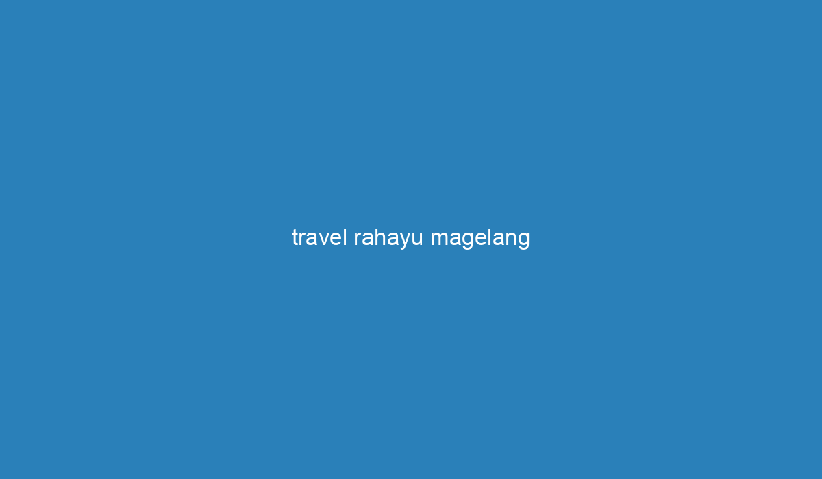 rahayu travel malang